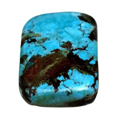Turquoise naturelle rectangulaire pour réussir vos sertissages de bagues et pendentifs DIY