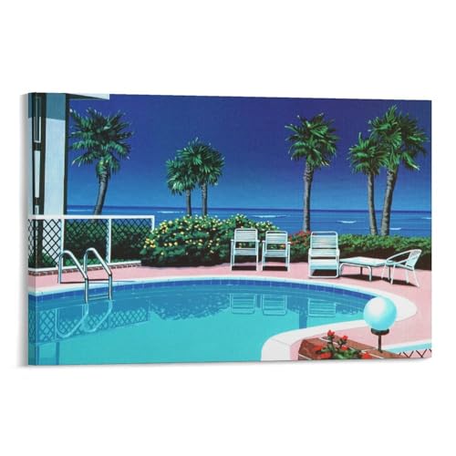 Poster Hiroshi Nagai pour créer une ambiance piscine tropicale salon