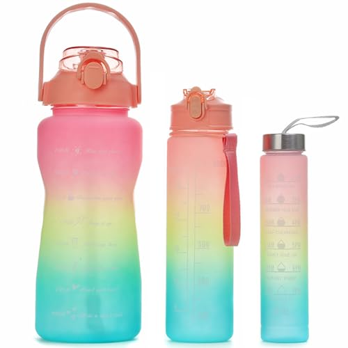 CLDFDC Waterflessen 2 l / 0,75 l / 0,28 l sportfles incl