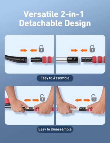 Image of AstroAI 40 inch 2-in-1 Detachable Snow Brush & Ice Scrapers for Car Windshield