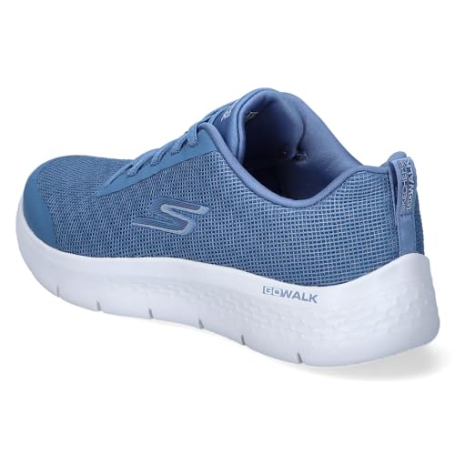 Skechers Women's GO Walk Flex Viva, Blue Textile Trim, 6.5