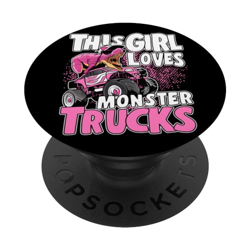 Monster Truck Kids Toddler Esta chica ama los camiones monstruo PopSockets PopGrip Intercambiable