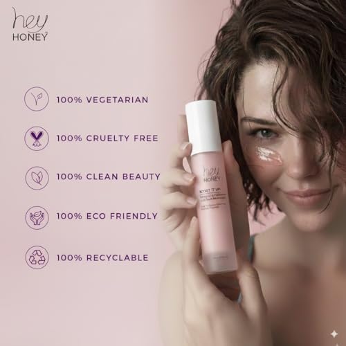 Hey Honey Skincare Boost It Up Collagen-boosting peptides Honey & Hyaluronic Acid Rich Moisturizer for Stronger Skin Barrier | For Premature & Advanced Signs of Aging | Fast Acting | 1.7 Oz - Image 3