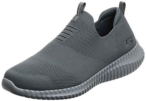 Skechers Elite Flex Wasik Tênis masculino, Charcoal, 8