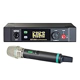 Mipro ACT-5802 - Receptor digital inalámbrico de 2 canales 5,8 GHz + micrófono transmisor de mano
