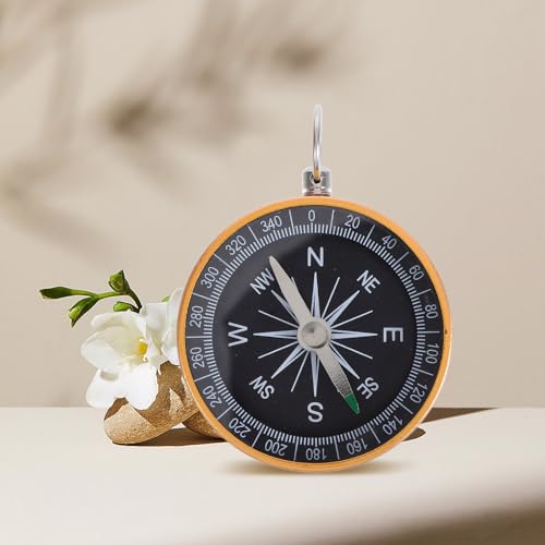 Brújula portátil para senderismo con llavero 44mm miniatura 5