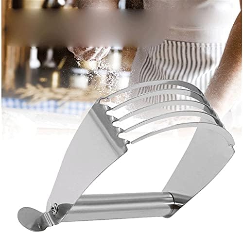 Egg Beater Flour Mixer Pastry Cutter Confection Butter Manual Kitchen Gadgets Stainless Steel Baking Tool Anti Slip Dough Blender Chef