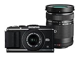Olympus E-P3 DZ Kit Compact hybride 12,3 Mpix Noir + objectifs EZ-M1442 II R + EZ-M4015 R