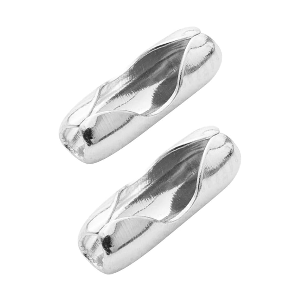 10 zestawów 50 sztuk kulkowych łańcuszków łączących zapięcie gładka średnica 4,5/5 mm ręcznie robione bransoletki akcesoria jubilerskie 5 mm, srebrne