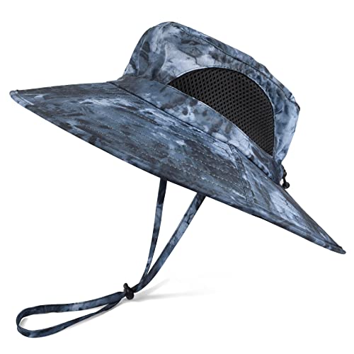 Image of Wide Brim Sun Bucket Hat, Waterproof Boonie Hat for Men & Women | UPF 50+ UV Protection, Adjustable Fit, Chin Strap & Sweatband, Foldable Durable for Fishing Hiking Garden Beach