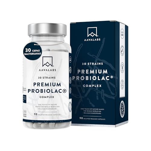 Probioticos Intestinales Premium - [120 mil millones de UFC] Probioticos y Prebioticos Con Zinc y 30x cepas como Lactobacillus Acidophilus y Bifidobacterium para Hombre and Mujer - 90 Cápsulas