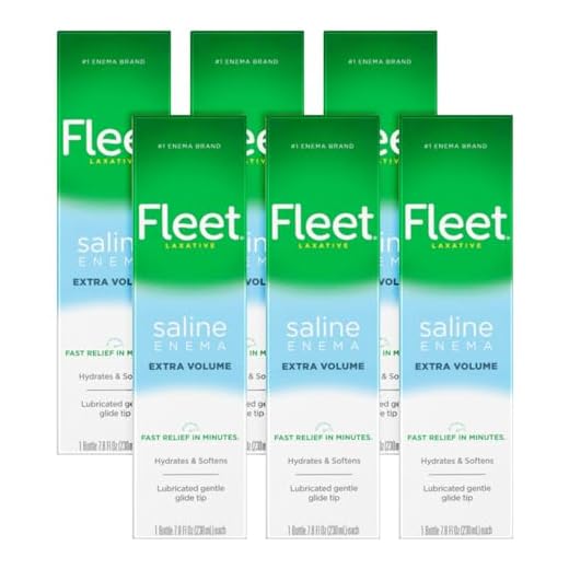 Fleet Saline Laxative Enema 7.8 oz (pack of 6)
