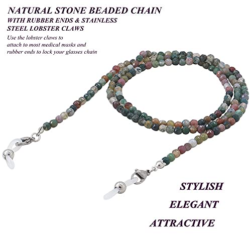 KAI Top Eyeglasses Fashion Beaded Face Mask Holder Lanyard for Women