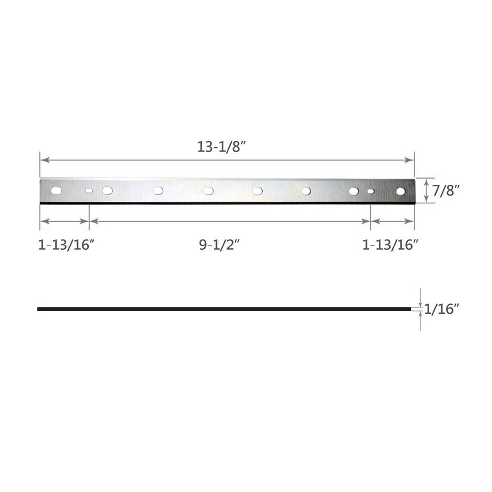 DSAINT Reemplazo de Cuchillas cepilladoras de 333 mm DW735 DW735X Cuchillo cepillador de Madera de 6 Cuchillas for carpintería - 2 Juego