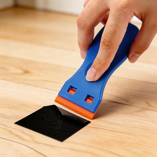 Karebeen 2 Pcs Razor Blade Scraper Tool with 100 Pcs Blades, Plastic Window Glass Scraper, Adhesive Remover for Stickers, Decals, Labels, Glass,car or Windows Non Scratch Cleaning Tool — view 4