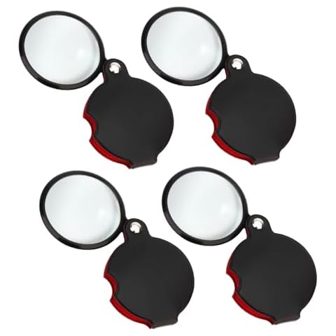 Rongon Magnifying Glass Pocket Magnifiers 6X Jewelry Loop Magnifier Small Jewelry Eye Loop Hand Lens for Jewelers Coins Plants Gems Diamonds Cover