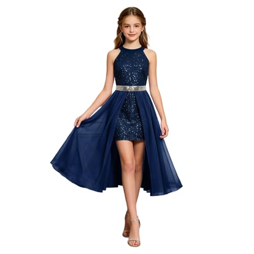 Robe à paillettes pour fille confortable qui ne gratte pas pour la fête