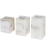Dimensionen (HxLxB): 12x6,5x6,5cm | Material: Paulowinaholz | Farbe: Weiß