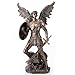 Archangel Saint Michael Statue Real Bronze Powder Cast Sculpture 12 ½-inch