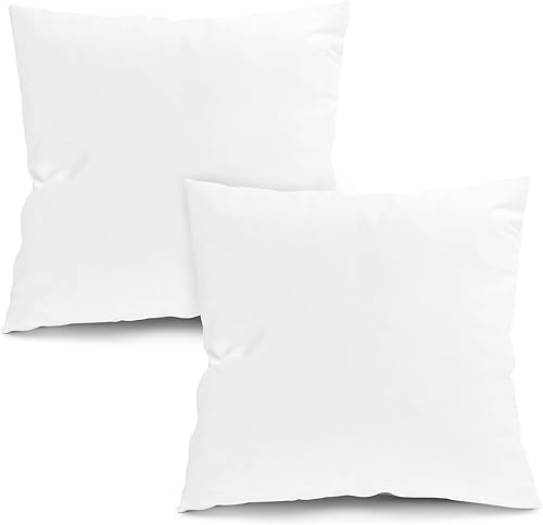 Fixwal Pillow Inserts 24 x 24 Inches Set of 2 Bed and Couch Pillows - Indoor Decorative Pillows for Bed and Sofa