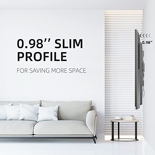 Height Adjustable Tv Wall Mount, Bracket For Most 42-75 Inch Led, Lcd Monitor And Plasma Tvs, Holds Up To 132Lbs, Max Vesa 600X400Mm By Xinlei (Mfa6) #TOP1