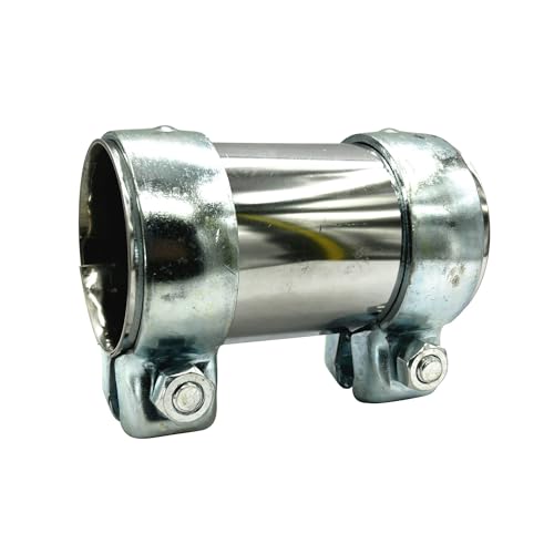 LPFIDI Auspuffschelle Set - Exhaust Component - Silber - Modern - Stahl - 60 mm x 125 mm