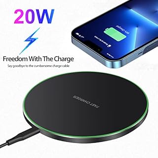 20W Fast Wireless Charger Pad,Wireless Charging Station Compatible with Apple iPhone 16/15/14/13/12/11/Plus/Pro/XS/X,Air Pods 4/3/Pro;VNBBT Charge Mat for Samsung Galaxy/Note & Galaxy Buds