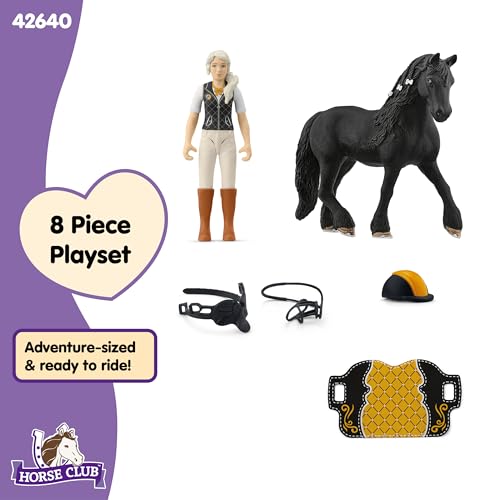 Schleich Horse Club - 11 PC Tori & Princess Playset with Action Figure and Horse Figurine - Mare and Rider with Removable Riding Gear and Accessories for Girls - Kids Ages 5+ | 42640 - Thumbnail 6
