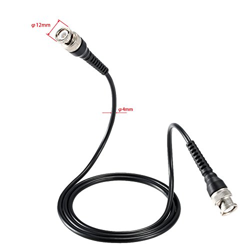 KKmoon BNC-BNC Q9-Q9 Cabos de teste Cabo coaxial RF de linha de teste 50Ω BNC macho/macho cabo de an
