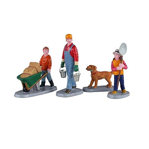 Lemax Village Collection Morning Chores, Set of 4# 02922