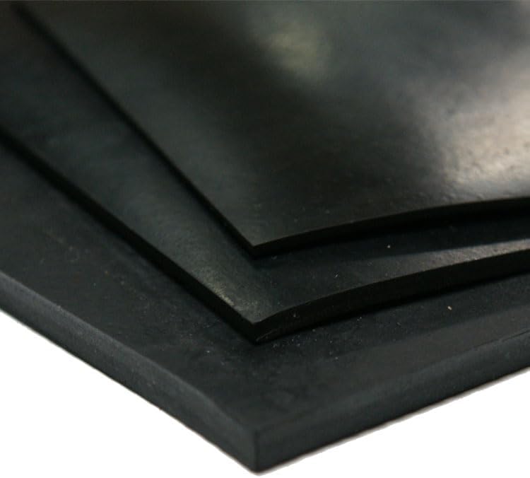 Solid Neoprene Rubber Sheet, Gasket Material - Various Sizes - 0.5mm Thick (0.5mm Thick - 100mm x 100mm)