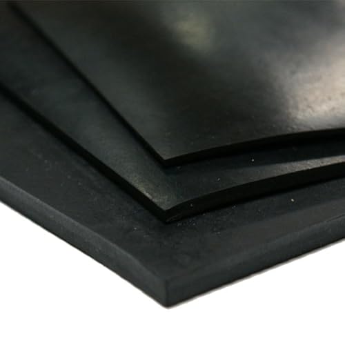 Solid Neoprene Rubber Sheet, Gasket Material - Various Sizes - 4mm Thick (4mm Thick - 600mm x 300mm)