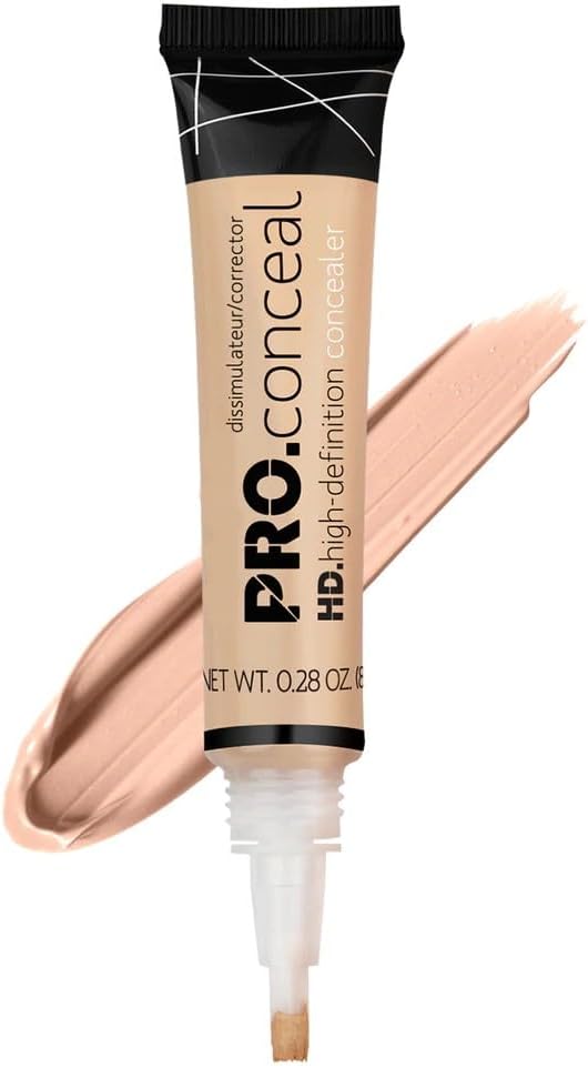NANCY AJRAM X LA Pro HD Conceal Liquid Concealer for Face Makeup, Full Coverage Beauty Colour Corrector, Ideal for Dark Circles, Women (Classic Lvory, GC - 971)
