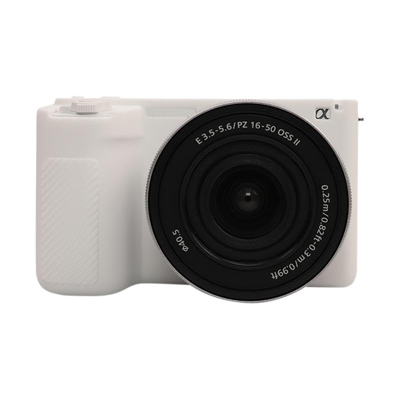 Medaboina for Sony ZV-E10 II/ZV-E10M2 Case Glossy Soft Silicone Protective Case(White)-picture-28