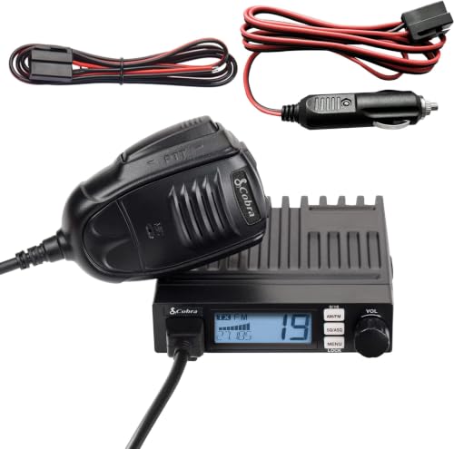 Image of Cobra 19 MINI AM /FM Recreational CB Radio-Dual-Mode AM /FM,40 Channels,Travel Essentials,Time Out Timer,VOX,Auto Squelch,Auto Power,Instant Channel 9 /19,4-Watt Output,Easy to Operate,Black (Pack of 12)