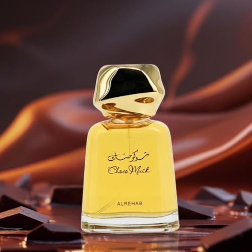 Image of Al-Rehab Choco Musk Eau de Parfum for Women & Men - 100ml (3.4 oz) | Warm Spicy Gourmand Perfume with Chocolate, Vanilla & Amber | Sweet, Musky & Addictive | Long-Lasting Arabian Cocoa Fragrance