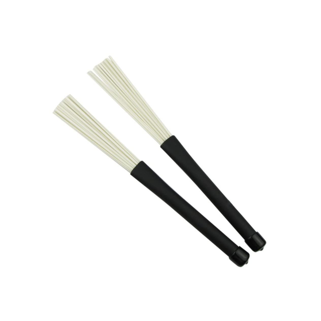 GOOHOCHY 2 Pcs Retractable Drum Brushes for Jazz Plastic Drumsticks with Soft Handle for Beginners and Professionals Durable Convenient Drum Accessories