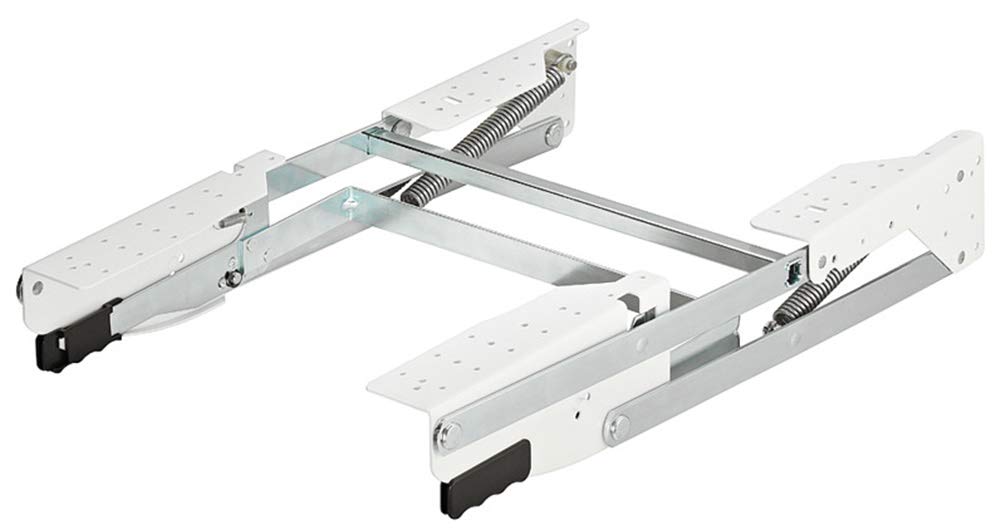 Gedotec Parallel-Schwenkbeschlag für Küchen-Schränke & Möbel | Drehbeschlag zum Schrauben unter den Oberboden | Parallel-Schwenkmechanik mit 8 kg Tragkraft | 1 Garnitur - Klappenbeschlag mit Schrauben