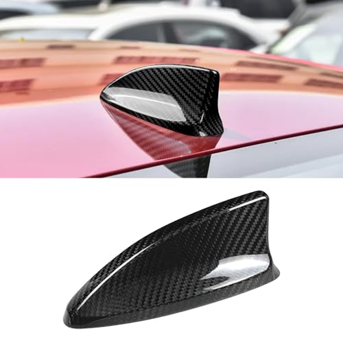 Cubierta de antena en fibra de carbono genuina negra para Honda Civic de 11ª Gen
