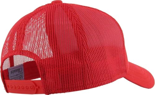 Image of KBETHOS Classic 5 Panel Cotton Twill Mesh Trucker Cap with Adjustable Snapback