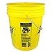 Seachoice 5-Gallon Plastic Bucket w/Metal Handle, Yellow