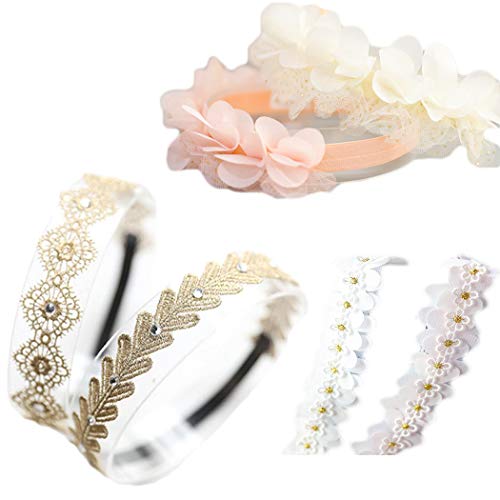 Baby Girl Super Elastic Headband Cotton Lace Toddler Hair Band Toddler Soft Headwrap Set Children Hair Accessories