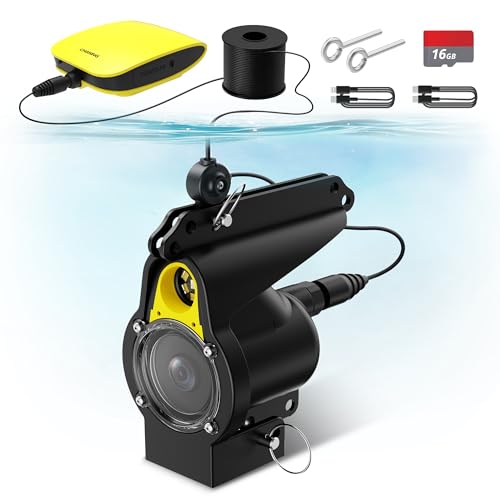 Canfish CF1 Underwater Fishing Camera Ice Fishing Accessories,1080P Full HD Portable Video Fish Finder,APP Remote Control Real-time Observation,Fish Coming Reminder Fishing Camera