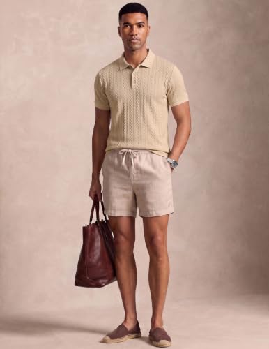 Image of JMIERR Men's Casual Polo Shirt Knitted Textured Short Sleeve Stretch Golf Shirt Summer Vacation Beach Collared Shirts