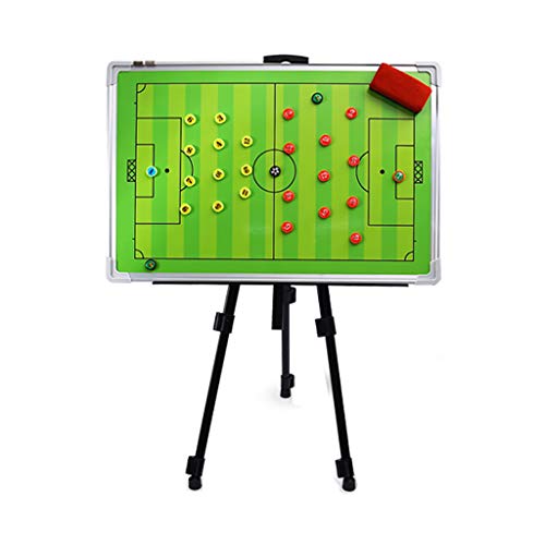 Rofesional Pizarra Tactica Futbol Kit Entrenamiento Futbol Magnéticas Pizarra Blanca con Pantalla Bolsa de Transporte, Rotulador e Imanes - Tablero de Táctica Plegable Juego de Tablero de Estrategi
