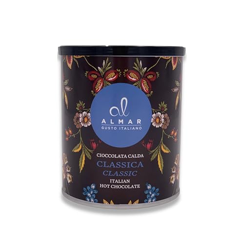 Almar Cioccolata Calda Cortina, Lattina Preparato Cioccolata Calda, Cioccolata Calda Senza Glutine, Lattosio, Conservanti, 100% Made In Italy, Gusto C