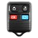 KeylessOption Replacement Keyless Entry Remote Control Car Key Fob - Black