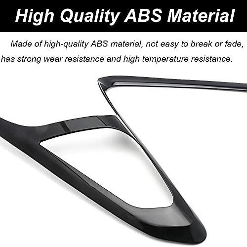 Cebat 4Pcs Abs Rear Taillight Lamp Cover Trims Automotive Exterior Tail Light Decoration Frame Accessories For Honda Crv 2017 2018 2019 2020 2021-Black #TOP3