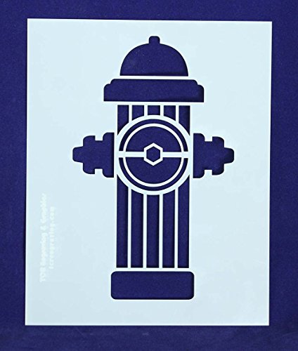 Fire Hydrant/Maltese Cross Stencils - 2 Piece Set - 8 X 10 Inches #TOP1