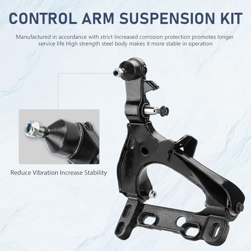 2pc Front Lower Control Arms with Ball Joints Fit for 04-07 Chevy Trailblazer GMC Envoy 04-06 Envoy XL 04-07 Buick Rainier 04-07 Isuzu Ascender 05-07 Saab 9-7X 04 Oldsmobile Bravada by TadaMark - Used condition - Image 2